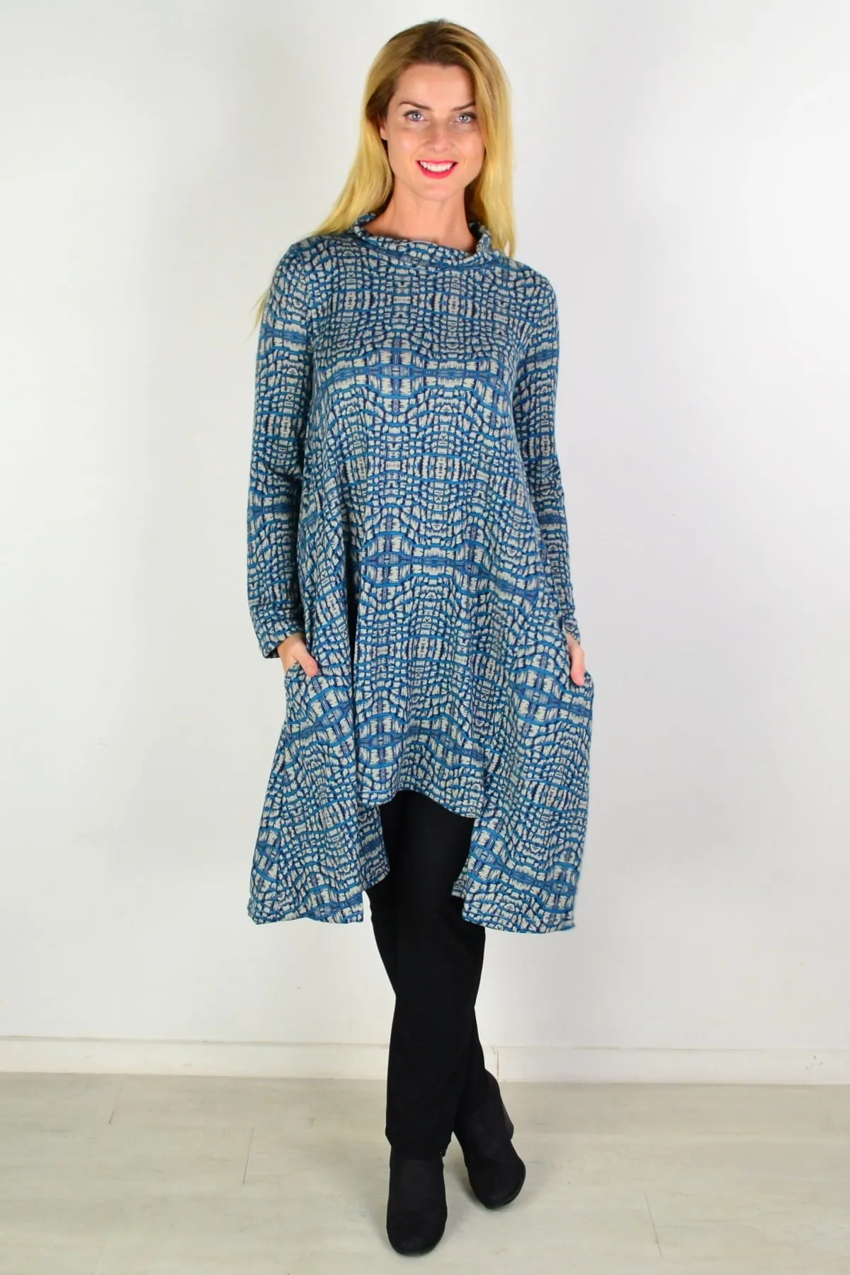 Gorgeous Aztec Fleece Tunic Dress