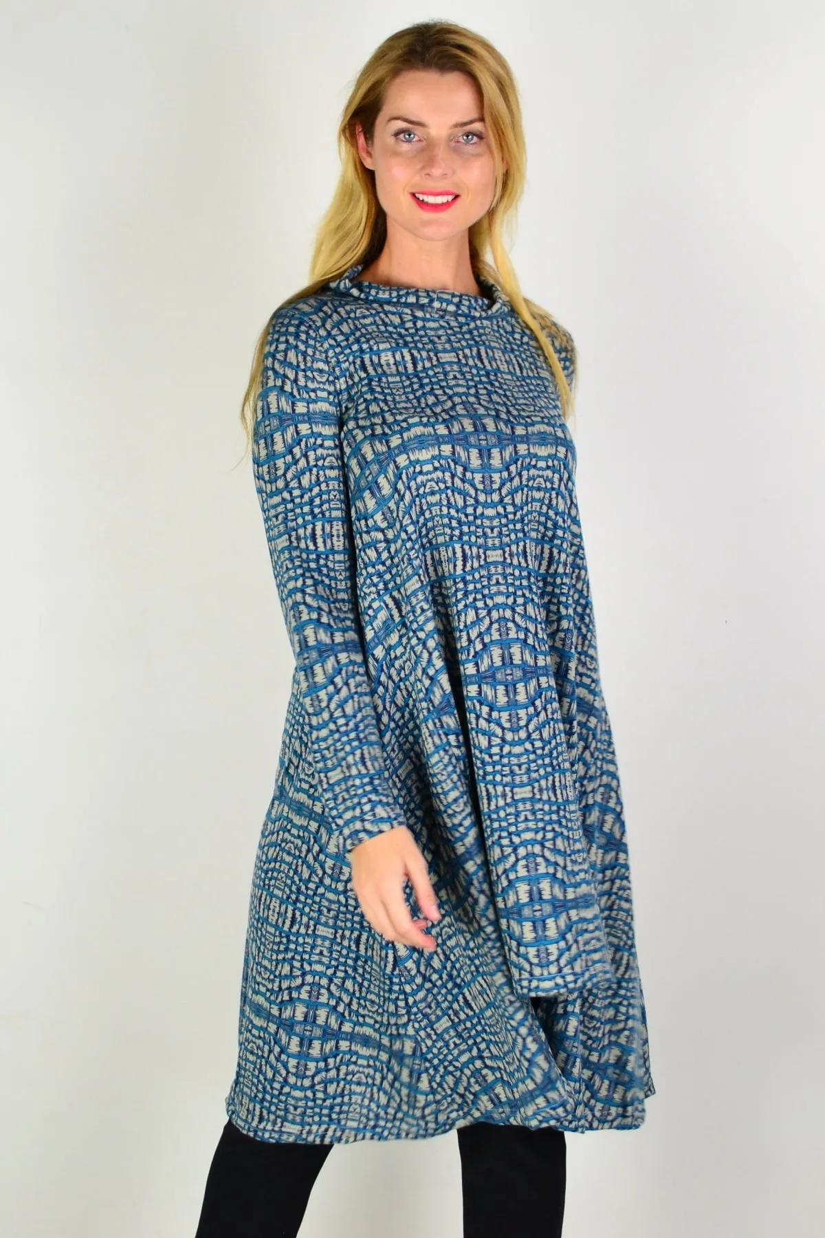 Gorgeous Aztec Fleece Tunic Dress