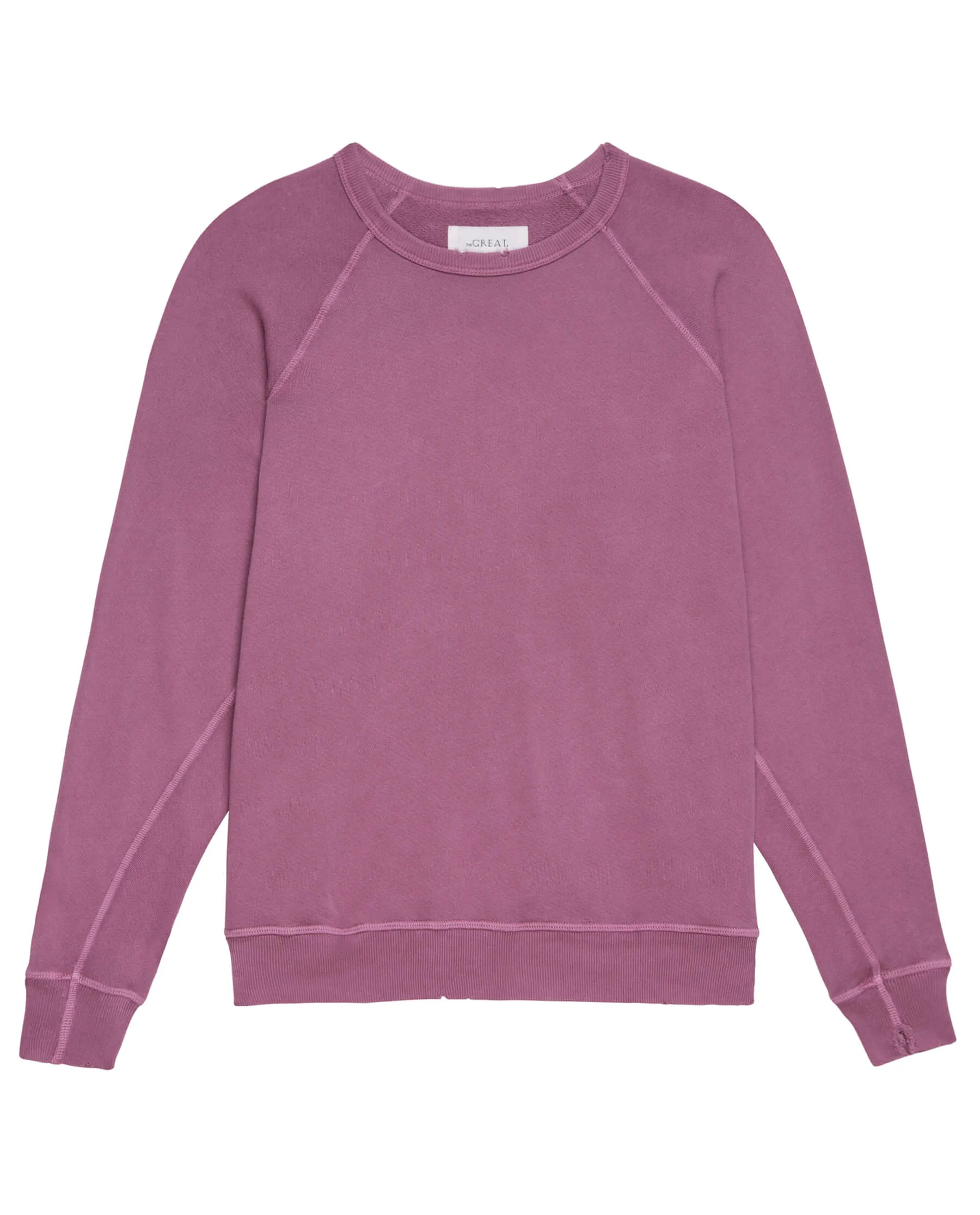 The College Sweatshirt. Solid -- Aubergine