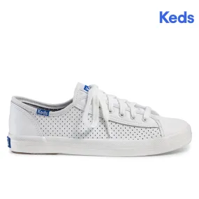 Women's Kickstart Retro Court Perf White Blue (WH56598)